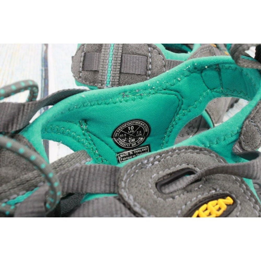 Keen Whisper  Gray Waterproof Adjustable Bungee Cord Sport Sandals Size 10 - Picture 8 of 9